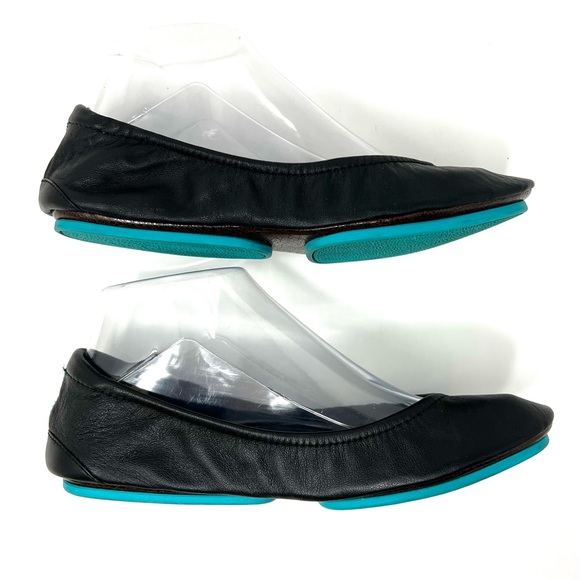 Tieks Black Leather Ballet Flats Size 7 - Picture 6 of 9